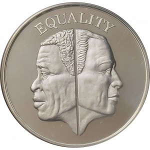 Реверс монеты Замбия, 500 квач, 1995, Права человека - Равенство