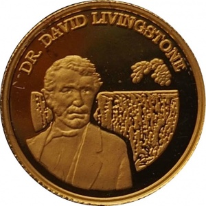 Реверс монеты Замбия, 500 квач, 1999, Давид Ливингстон