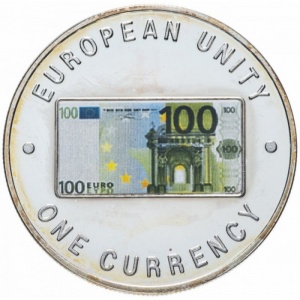Реверс монеты Замбия, 1000 квач, 1998-1999, Единая валюта Европы - 100 евро, лицевая сторона