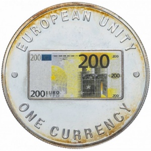 Реверс монеты Замбия, 1000 квач, 1998-1999, Единая валюта Европы - 200 евро, лицевая сторона