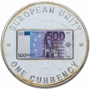Реверс монеты Замбия, 1000 квач, 1998-1999, Единая валюта Европы - 500 евро, лицевая сторона