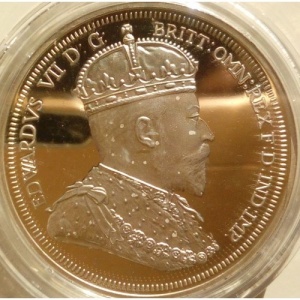 Реверс монеты Замбия, 4000 квач, 2001, 100 лет началу правления Короля Эдуарда VII