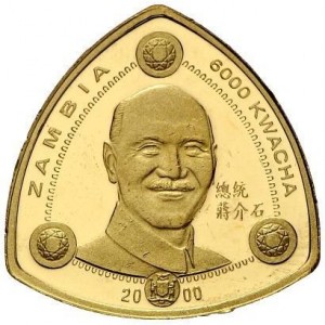 Аверс монеты Замбия, 6000 квач, 2000, 21 век