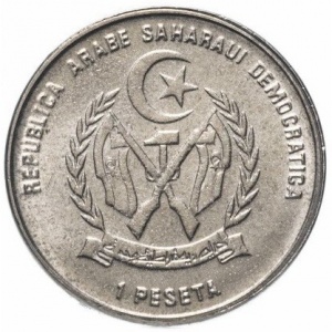 Аверс монеты Западная Сахара, 1 песета, 1992