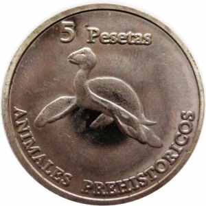 Реверс монеты Западная Сахара, 5 песет, 2013