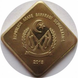 Аверс монеты Западная Сахара, 200 песет, 2013