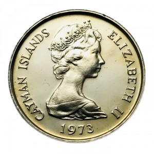 Аверс монеты Каймановы острова, 5 центов, 1972-1986