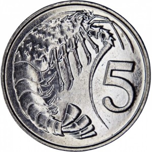 Реверс монеты Каймановы острова, 5 центов, 1999-2022