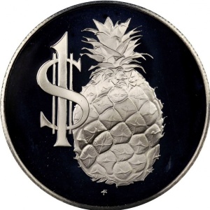 Реверс монеты Каймановы острова, 1 доллар, 1983-1986