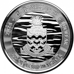 Аверс монеты Каймановы острова, 1 доллар, 2024, Марлин