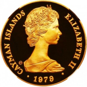 Аверс монеты Каймановы острова, 50 долларов, 1979-1980, Стюарты