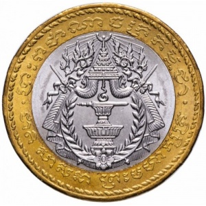 Аверс монеты Камбоджа, 500 риелей, 1994