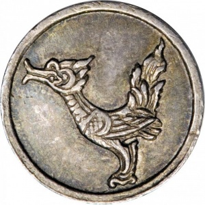 Реверс монеты Камбоджа, ⅛ тикаля, 1847