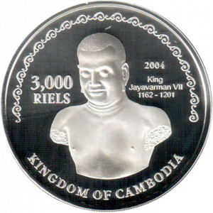 Аверс монеты Камбоджа, 3000 риелей, 2004, Чемпионат мира по футболу 2006