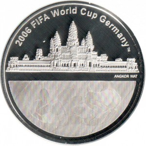 Реверс монеты Камбоджа, 3000 риелей, 2004, Чемпионат мира по футболу 2006
