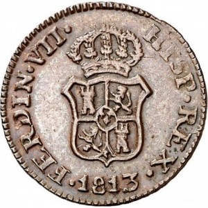 Аверс монеты Каталония, 1 очаво, 1813