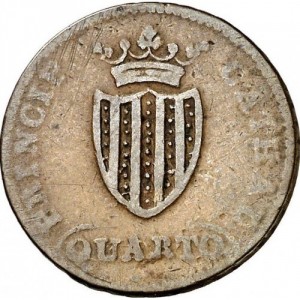 Реверс монеты Каталония, 1 кварто, 1813