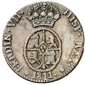 Аверс монеты Каталония, 1½ кварто, 1811-1813