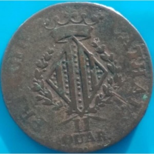 Реверс монеты Каталония, 2 кварто, 1813-1814