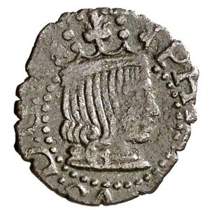 Аверс монеты Каталония, 1 динеро, 1598, Город Жирона