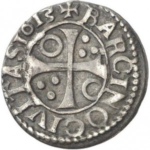 Реверс монеты Каталония, ½ кроата, 1611-1619