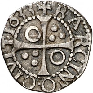 Реверс монеты Каталония, ½ кроата, 1632-1635
