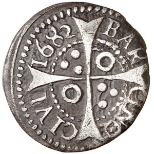 Реверс монеты Каталония, 1 кроат, 1667-1688