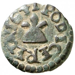 Реверс монеты Каталония, 1 динеро, 1641