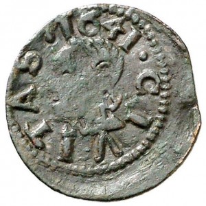 Аверс монеты Каталония, 1 динеро, 1641-1651