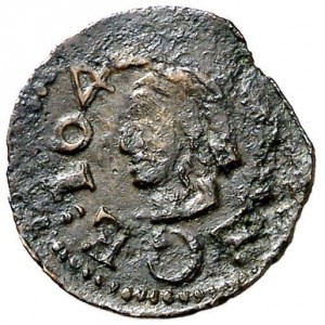 Аверс монеты Каталония, 1 динеро, 1641-1642