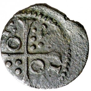 Реверс монеты Каталония, 1 динеро, 1641-1642