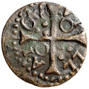 Реверс монеты Каталония, 1 динеро, 1641-1646