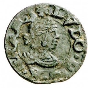 Аверс монеты Каталония, 1 динеро, 1642-1646