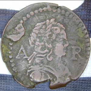 Аверс монеты Каталония, 1 ардит, 1644-1648