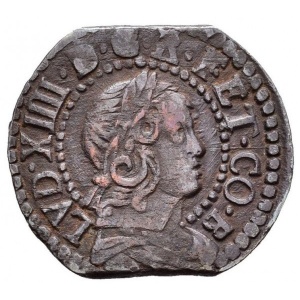 Аверс монеты Каталония, 1 сейсено, 1641-1652