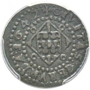 Реверс монеты Каталония, 1 сейсено, 1642-1646