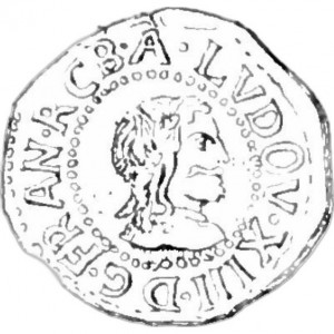 Аверс монеты Каталония, 1 сейсено, 1642