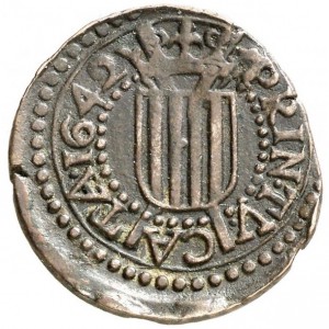 Реверс монеты Каталония, 1 сейсено, 1642