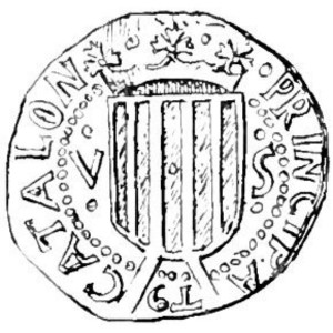 Аверс монеты Каталония, 5 су, 1641