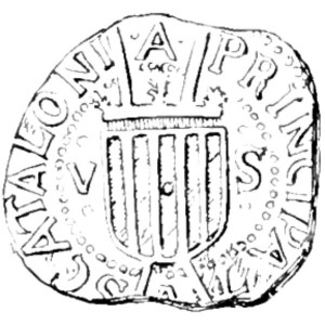 Аверс монеты Каталония, 5 су, 1641