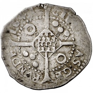 Реверс монеты Каталония, 5 су, 1641