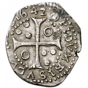 Реверс монеты Каталония, 5 су, 1642