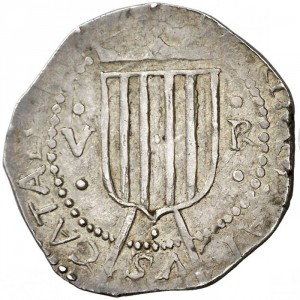 Аверс монеты Каталония, 5 реалов, 1641-1642