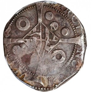 Реверс монеты Каталония, 5 реалов, 1641-1643