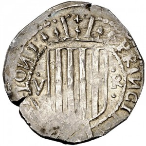Аверс монеты Каталония, 5 реалов, 1641-1642