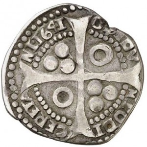 Реверс монеты Каталония, 5 реалов, 1641