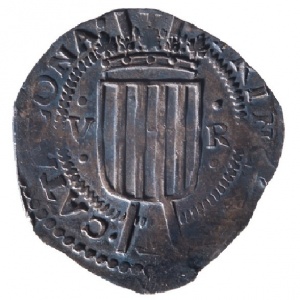 Аверс монеты Каталония, 5 реалов, 1641