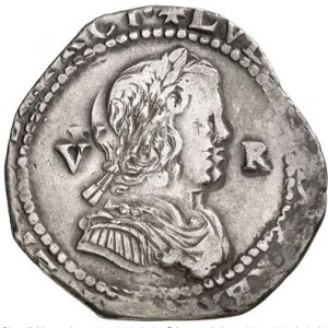 Аверс монеты Каталония, 5 реалов, 1644