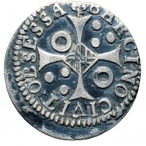 Реверс монеты Каталония, 10 реалов, 1652