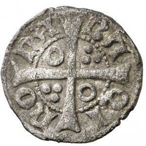 Реверс монеты Каталония, 1 динеро, 1479